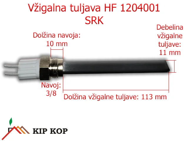 SRK HF 1204001 KVARTZNI UPALJAČNI KOTIČEK ZA PEČI NA PELETE S JAMSTVOM