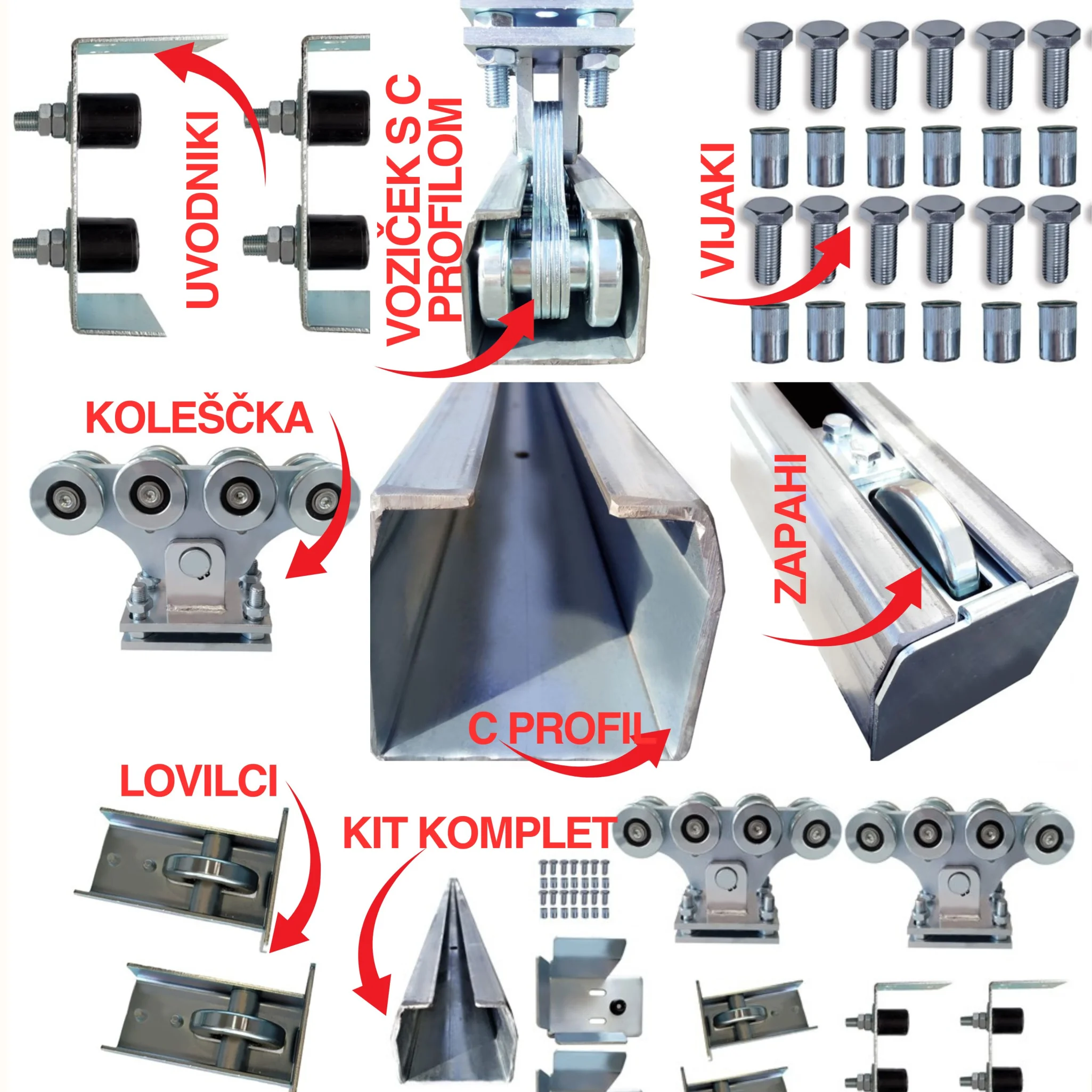 katero okovje za dvoriščna vrata